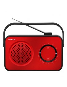 Radio analogica aiwa r - 190 am - fm rojo