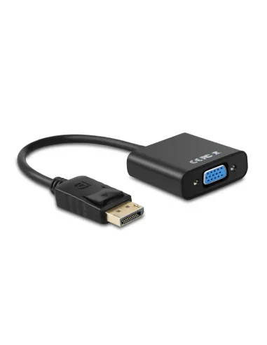 AISENS CONVERSOR DISPLAYPORT A SVGA, DP/M-SVGA/H, NEGRO, 15CM