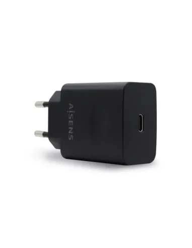 AISENS Cargador USB-C PD 3.0 1 Puerto 1x USB-C 20 W, Negro