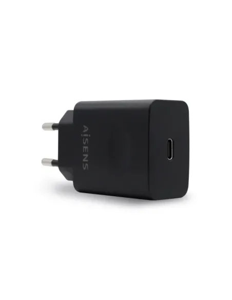 AISENS Cargador USB-C PD 3.0 1 Puerto 1x USB-C 20 W, Negro