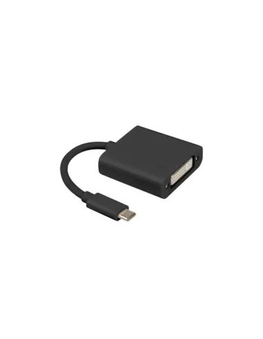 ADAPTADOR USB LANBERG USB-C M 3.1 A DVI-I H (24+5) DUAL LINK 15CM NEGRO