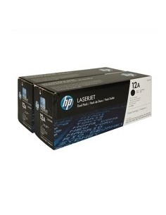 HP 12A 2-pack Black Original LaserJet Toner Cartridges cartucho de tóner 2 pieza(s) Negro