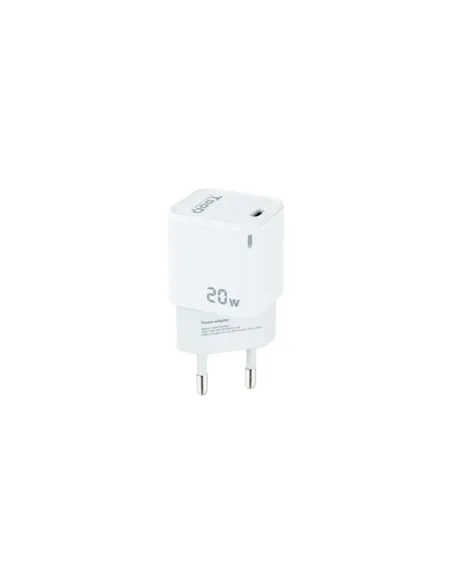 TooQ Cargador de Pared USB-C PD20W, Blanco