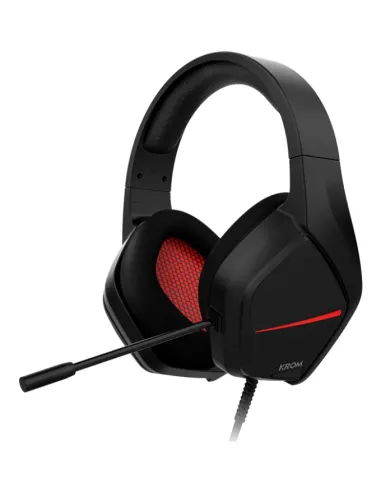 KROM AURICULARES GAMING NEGRO/ROJO