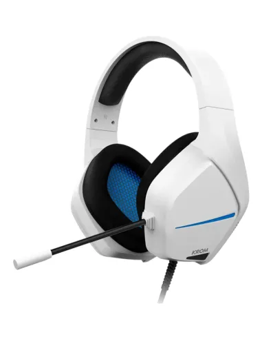 KROM AURICULARES GAMING BLANCO/AZUL