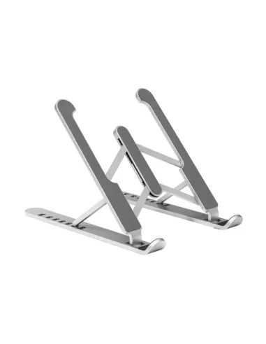 AISENS Soporte De Sobremesa Ajustable Para Portatil / Tablet, Plata