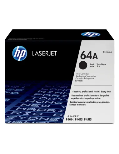 HP Cartucho de tóner original LaserJet HP 64A negro