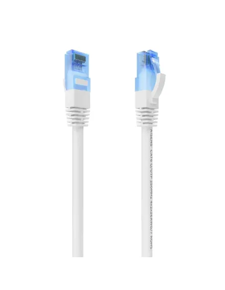 AISENS Cable De Red Latiguillo RJ45 Cat.6 UTP AWG26 CCA, Blanco, 1.0 m