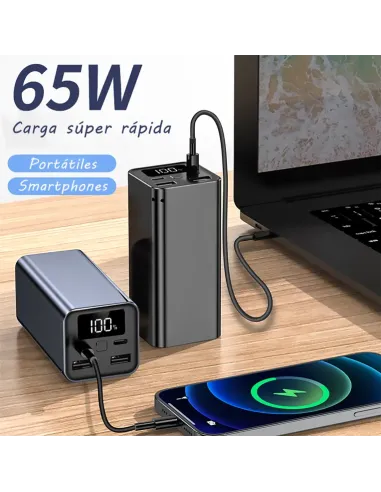 LEOTEC Powerbank 20000 mAh 65w carga rapida