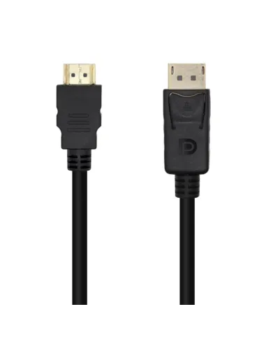 AISENS Cable Conversor DisplayPort A HDMI, DP/M-HDMI/M, Negro, 1.0m