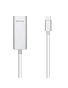 AISENS Conversor USB3.1 Gen1 USB-C A Ethernet Gigabit 10/100/1000 Mbps, 15 cm