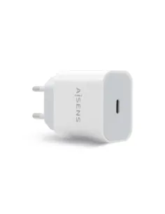 AISENS Cargador USB-C PВ3.0 1 Puerto 1x USB-C 20 W, Blanco