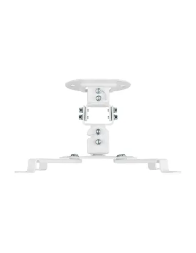 AISENS Soporte Universal Giratorio, Inclinable de Techo para Proyector 13.5Kg, Blanco