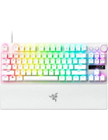 TECLADO RAZER HUNTSMAN V3 PRO (USA) TENKEYLESS BLANCO (RZ03-04981700-R3M1)