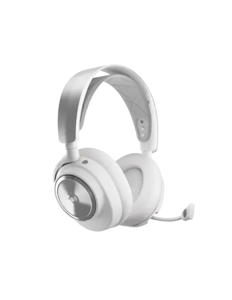 Steelseries Arctis Nova Pro Wireless Auriculares Inalámbrico y alámbrico Diadema Juego Bluetooth Plata, Blanco