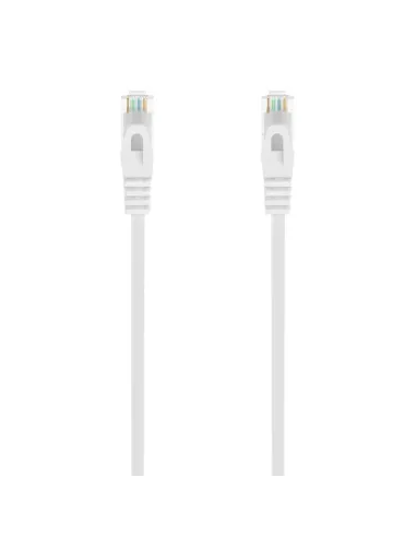 AISENS Cable de Red Latiguillo RJ45 LSZH Cat.6A 500 Mhz UTP AWG24, Blanco, 2.0M