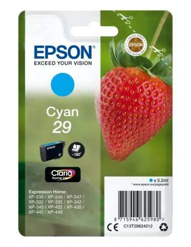 Epson Strawberry Singlepack Cyan 29 Claria Home Ink