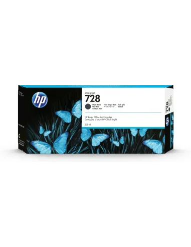 HP Cartucho de tinta DesignJet HP 728 negro mate de 300 ml
