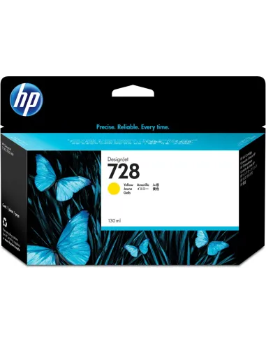 HP Cartucho de tinta DesignJet HP 728 amarillo de 130 ml