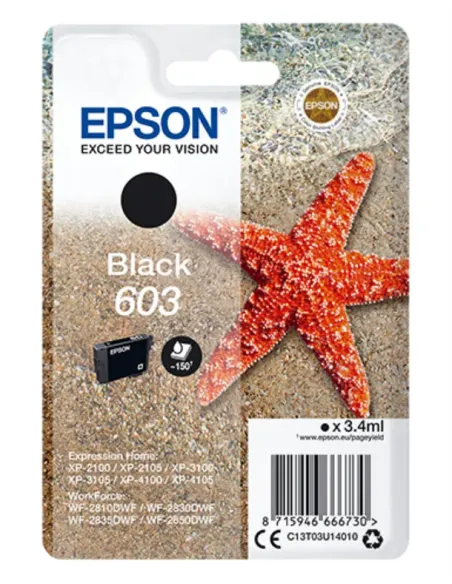 Epson Singlepack Black 603 Ink