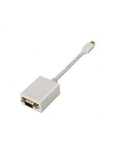 AISENS A125-0136 adaptador de cable de vídeo 0,15 m Mini DisplayPort VGA Blanco