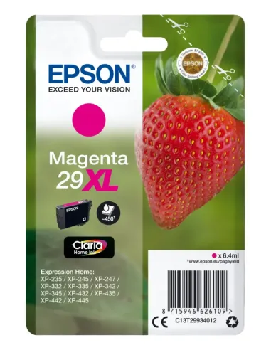 Epson Strawberry Singlepack Magenta 29XL Claria Home Ink