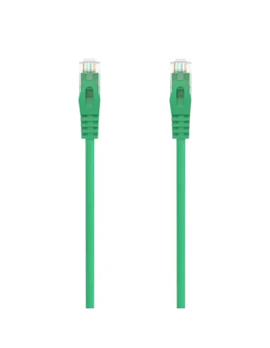 AISENS Cable de Red Latiguillo RJ45 LSZH Cat.6A 500 Mhz UTP AWG24, Verde, 25CM