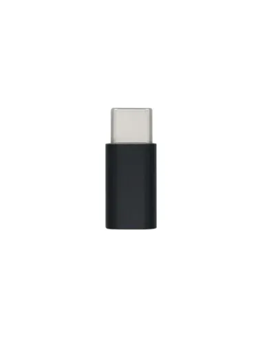 AISENS Mini Adaptador USB-С USB 2.0, Tipo Micro-B/H-USB-С/M, Negro