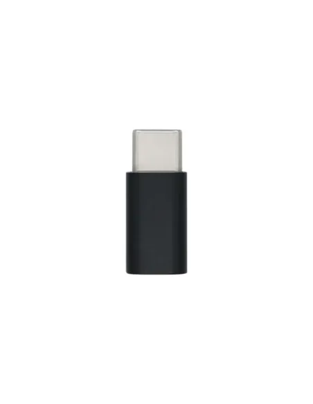 AISENS Mini Adaptador USB-С USB 2.0, Tipo Micro-B/H-USB-С/M, Negro