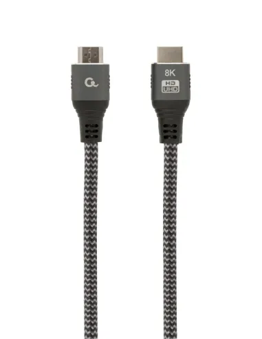 CABLE TRENZADO HDMI 2.1 8K 60HZ GEMBIRD SELECT PLUS SERIES CON ETHERNET 2M NEGRO