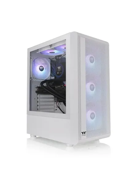 CAJA THERMALTAKE S200 TG ATX 2XUSB 3.0 ARGB SIN FUENTE BLANCO