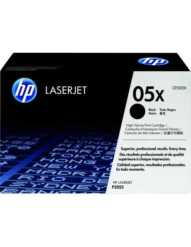 HP Cartucho de tóner original LaserJet HP 05X de alta capacidad negro