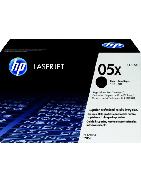 HP Cartucho de tóner original LaserJet HP 05X de alta capacidad negro