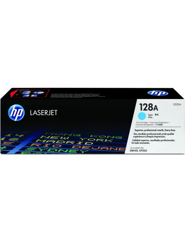 HP Cartucho de tóner original LaserJet HP 128A cian
