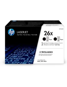 HP Paquete de 2 cartuchos de tóner negro Originales HP LaserJet 26X de alta capacidad
