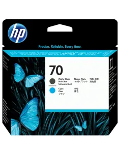 HP Cabezal de impresión DesignJet 70 cian/negro mate