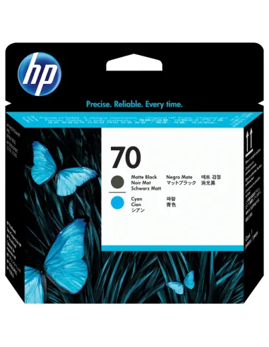 HP Cabezal de impresión DesignJet 70 cian/negro mate