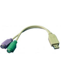 ADAPTADOR USB-M A 2X PS2-H LOGILINK AU0004A