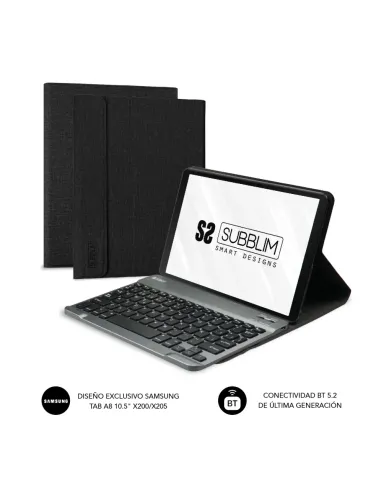 SUBBLIM Funda con teclado KeyTab Pro BT Samsung GT A8 10.5“ X200/205