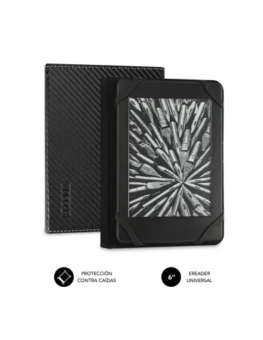 SUBBLIM Funda Libro Electrónico Clever Ebook Case 6" Black