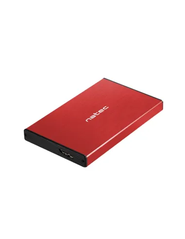 CAJA EXTERNA NATEC RHINO GO DISCO DURO 2,5" USB 3.0 SATA ROJA