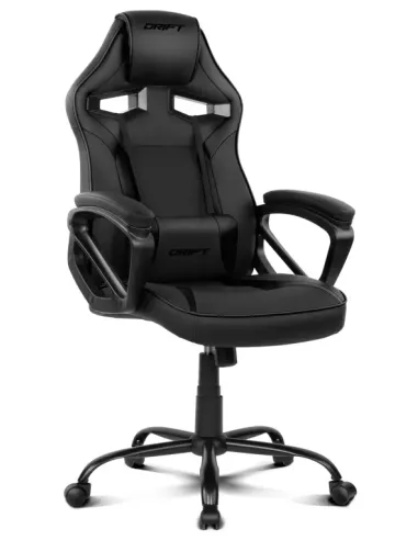 DRIFT DR50 Silla para videojuegos de PC Asiento acolchado tapizado Negro