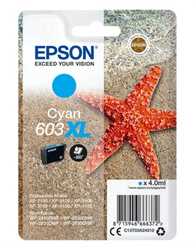 Epson Singlepack Cyan 603XL Ink