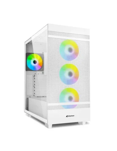 CAJA SHARKOON REBEL C50 RGB ATX 2XUSB3.0 SIN FUENTE BLANCO