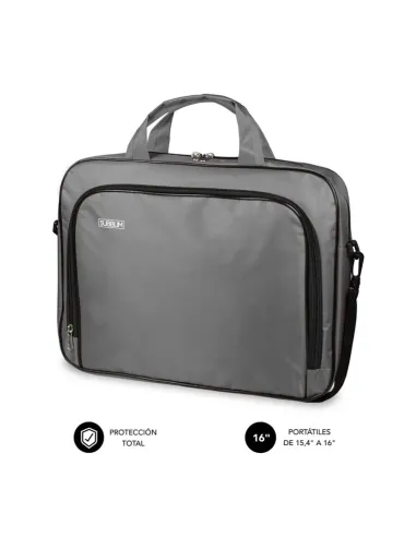 SUBBLIM Maletín Ordenador Oxford Laptop Bag 15,4-16" Grey