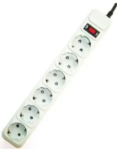 REGLETA GEMBIRD  6 ENCHUFES, PROTECTOR CONTRA SOBRETENSIONES, 10 PIES