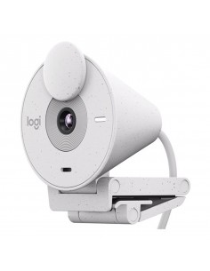 Webcam logitech brio 300 blanco crudo full hd -  usb tipo c