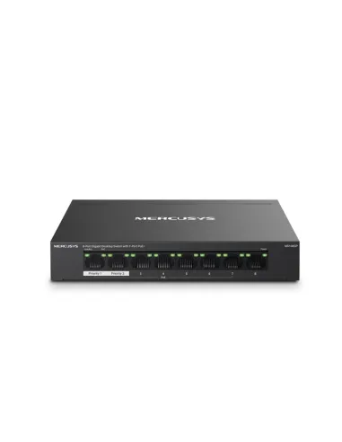 Mercusys MS108GP switch Gestionado Gigabit Ethernet (10/100/1000) Energía sobre Ethernet (PoE) Negro