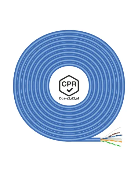 AISENS Cable de Red RJ45 LSZH CPR Dca CAT.6 UTP AWG24, Azul, 305 m