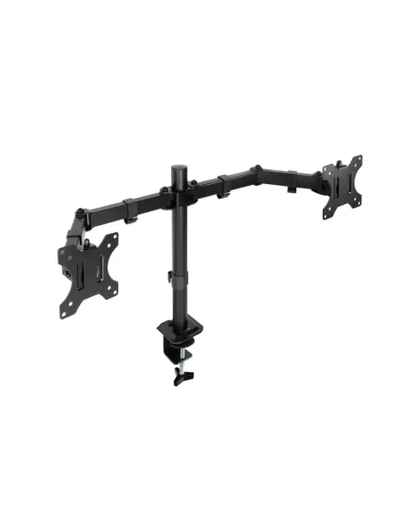 TooQ Soporte de Mesa para 2 Pantallas 17"-27", Negro